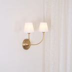 Victor Wall Lamp Black Bronze Fabric