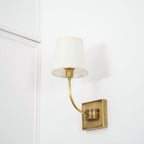 Victor Wall Lamp Black Bronze Fabric