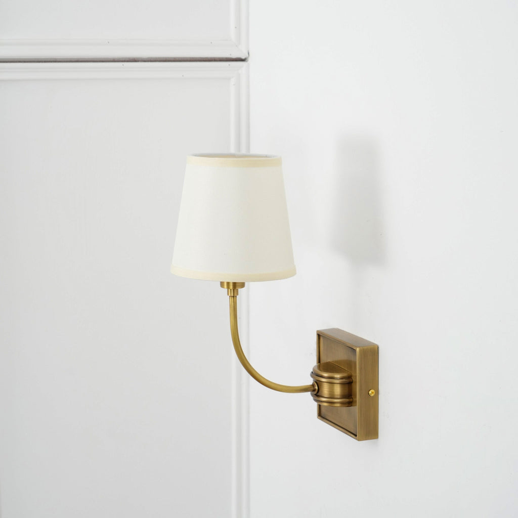 Victor Wall Lamp Black Bronze Fabric