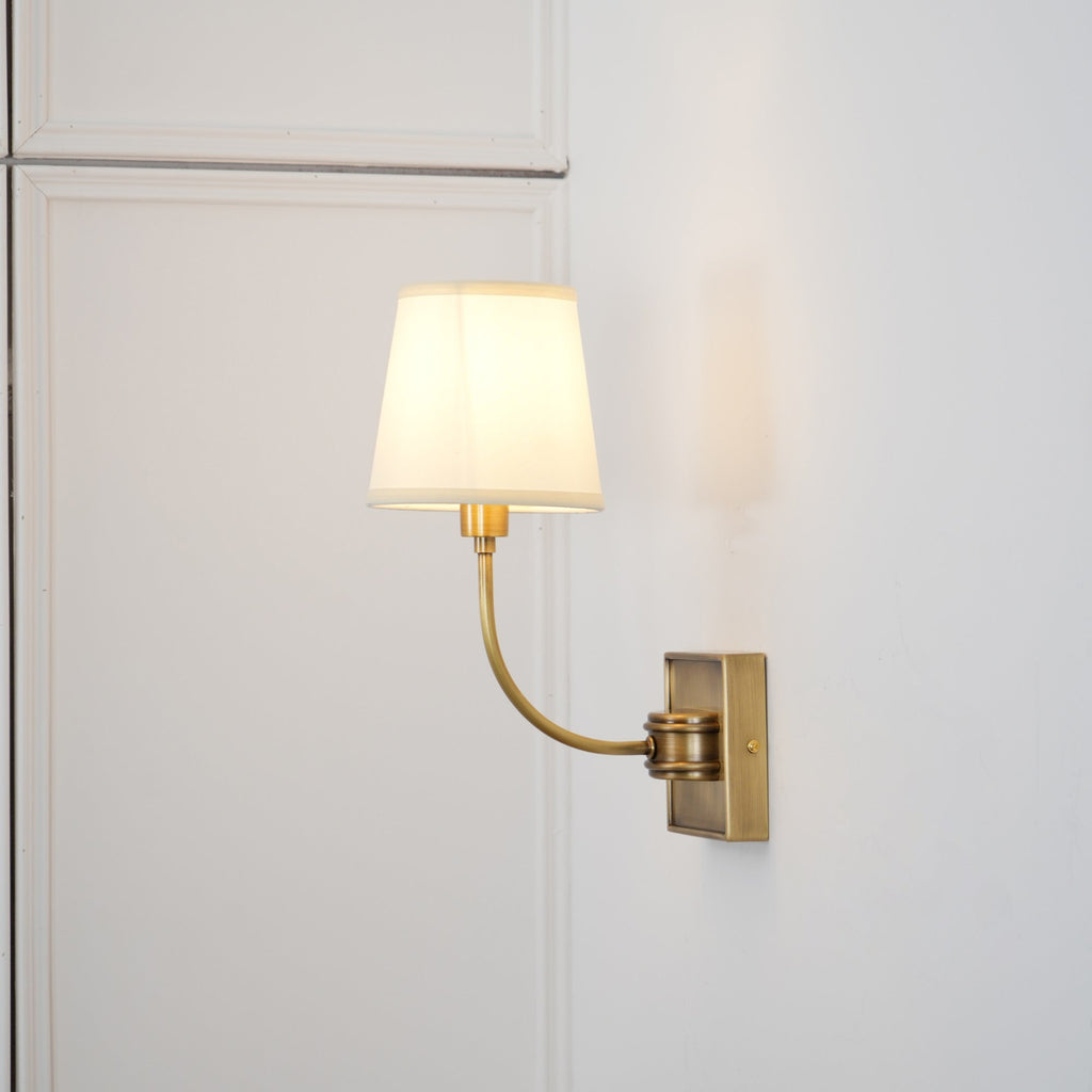 Victor Wall Lamp Black Bronze Fabric