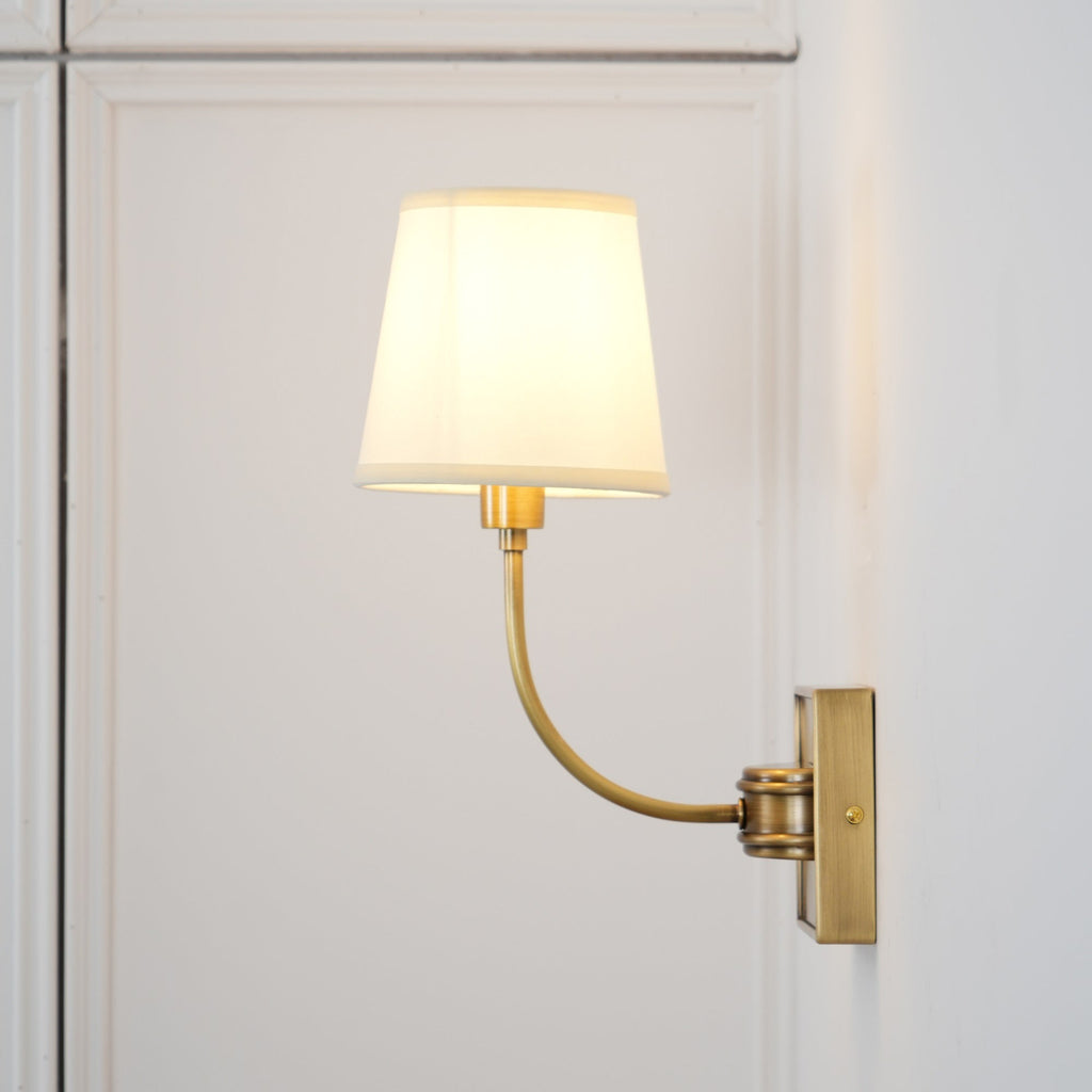 Victor Wall Lamp Black Bronze Fabric