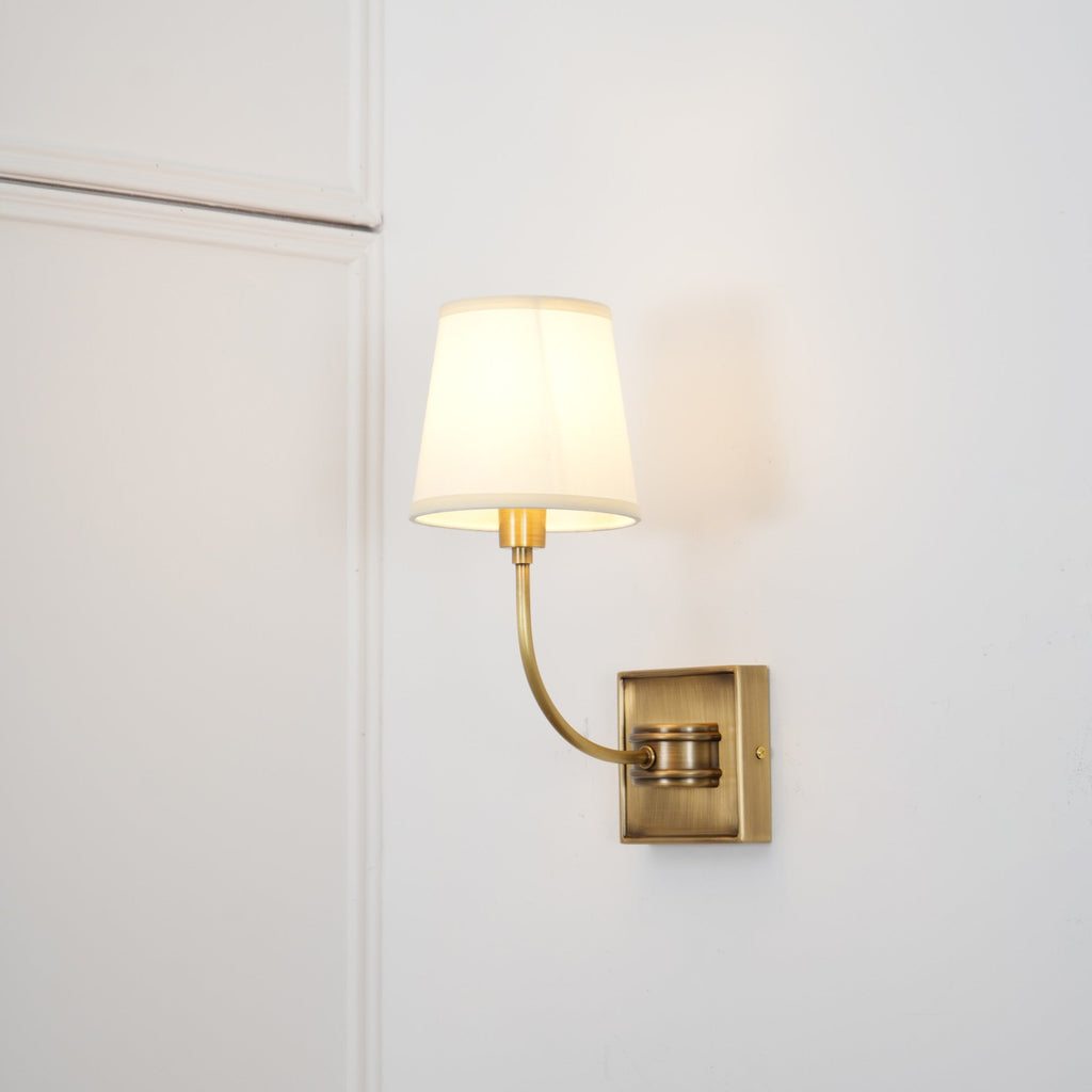 Victor Wall Lamp Black Bronze Fabric