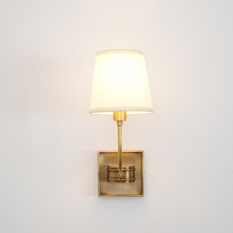 Victor Wall Lamp Black Bronze Fabric