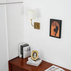 Victor Wall Lamp Black Bronze Fabric