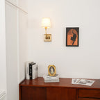 Victor Wall Lamp Black Bronze Fabric