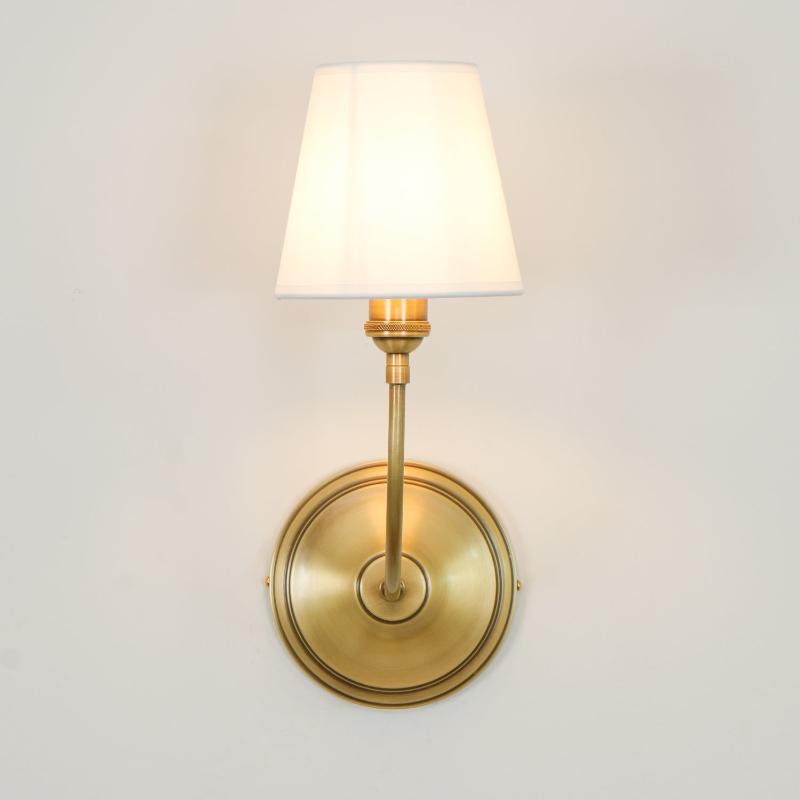 Victor Wall Lamp Black Bronze Fabric