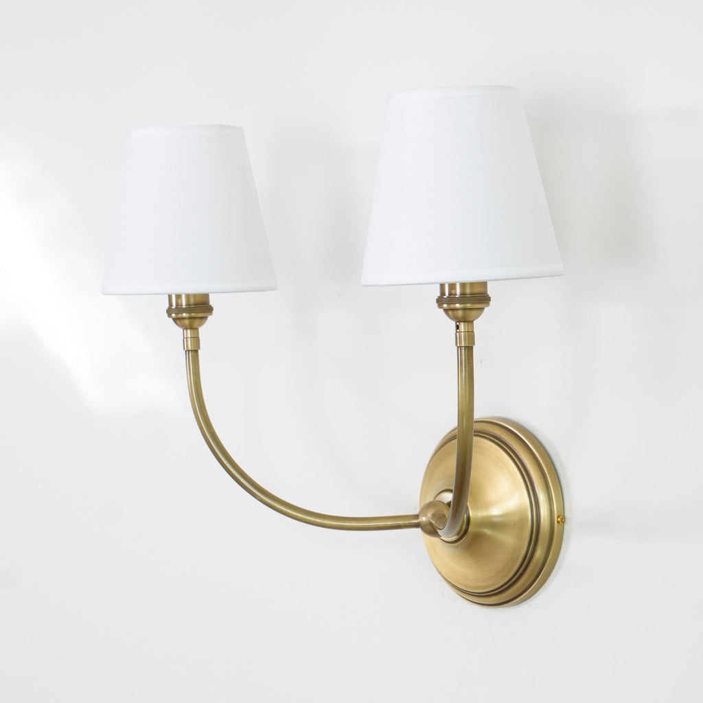 Victor Wall Lamp Black Bronze Fabric