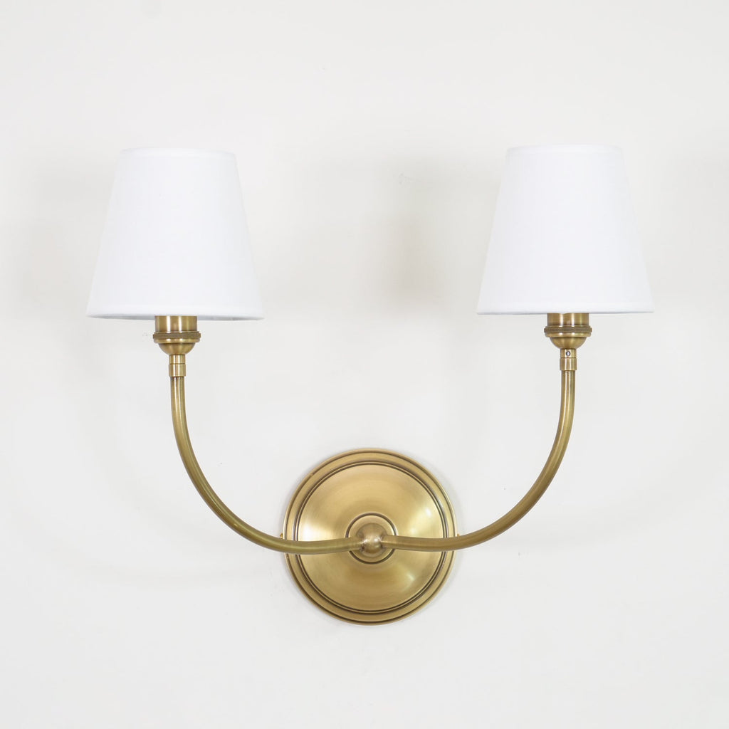 Victor Wall Lamp Black Bronze Fabric