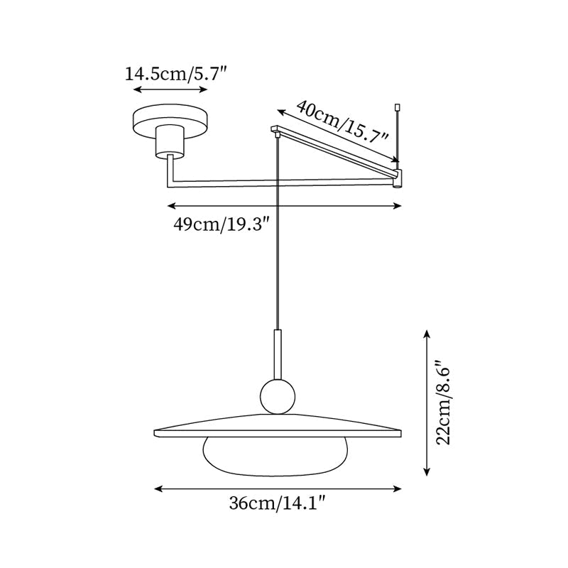 Avione Adjustable Pendant Lamp