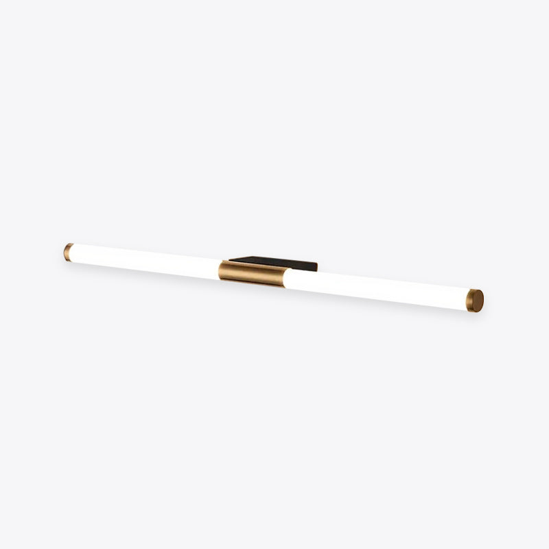 Moren Minimalist Linear Metal Wall Lamp in Gold