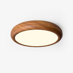 Grena Round Ceiling Light with Wood Grain Finish