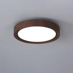 Grena Round Ceiling Light with Wood Grain Finish