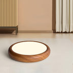 Grena Round Ceiling Light with Wood Grain Finish