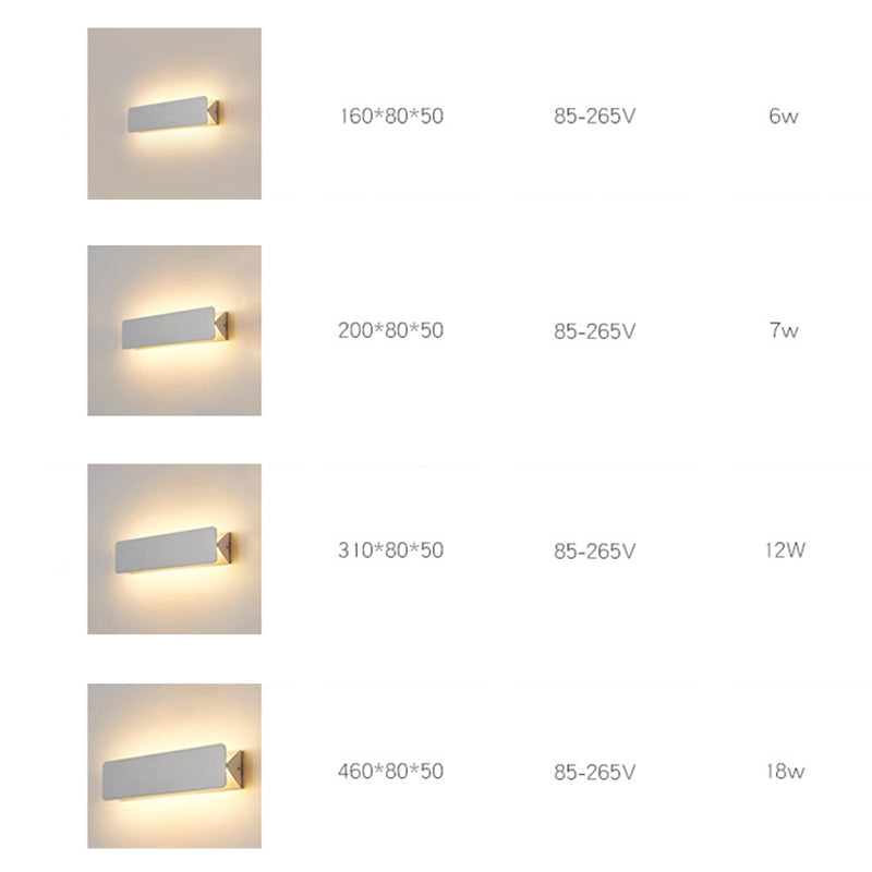 Arisha Rotatable LED Indoor Metal Wall Lamp - White
