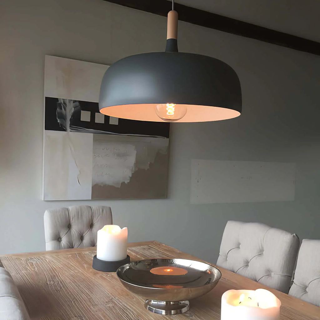 Aria  Modern Pendant Light Dome Macaron  Dining Room