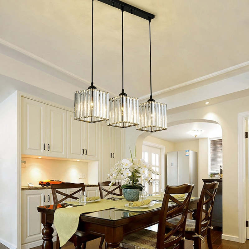Vina Modern Clustered Cylinder Glass Pendant Light in Black and Gold
