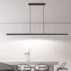 Thala Modern Linear Metal LED Pendant Light - Black or Brown
