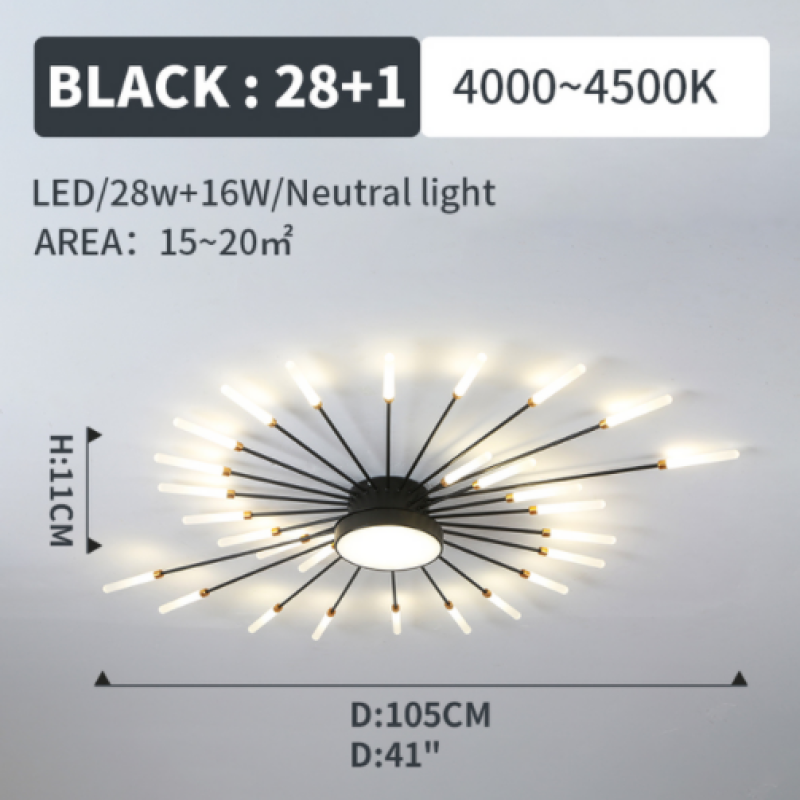 Wesley Modern Firework LED Ceiling Light