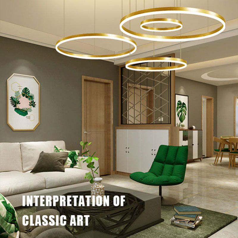 Remi Tri-Circle Linear Pendant Light