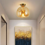 Rhea Glass Convertible Ceiling Light