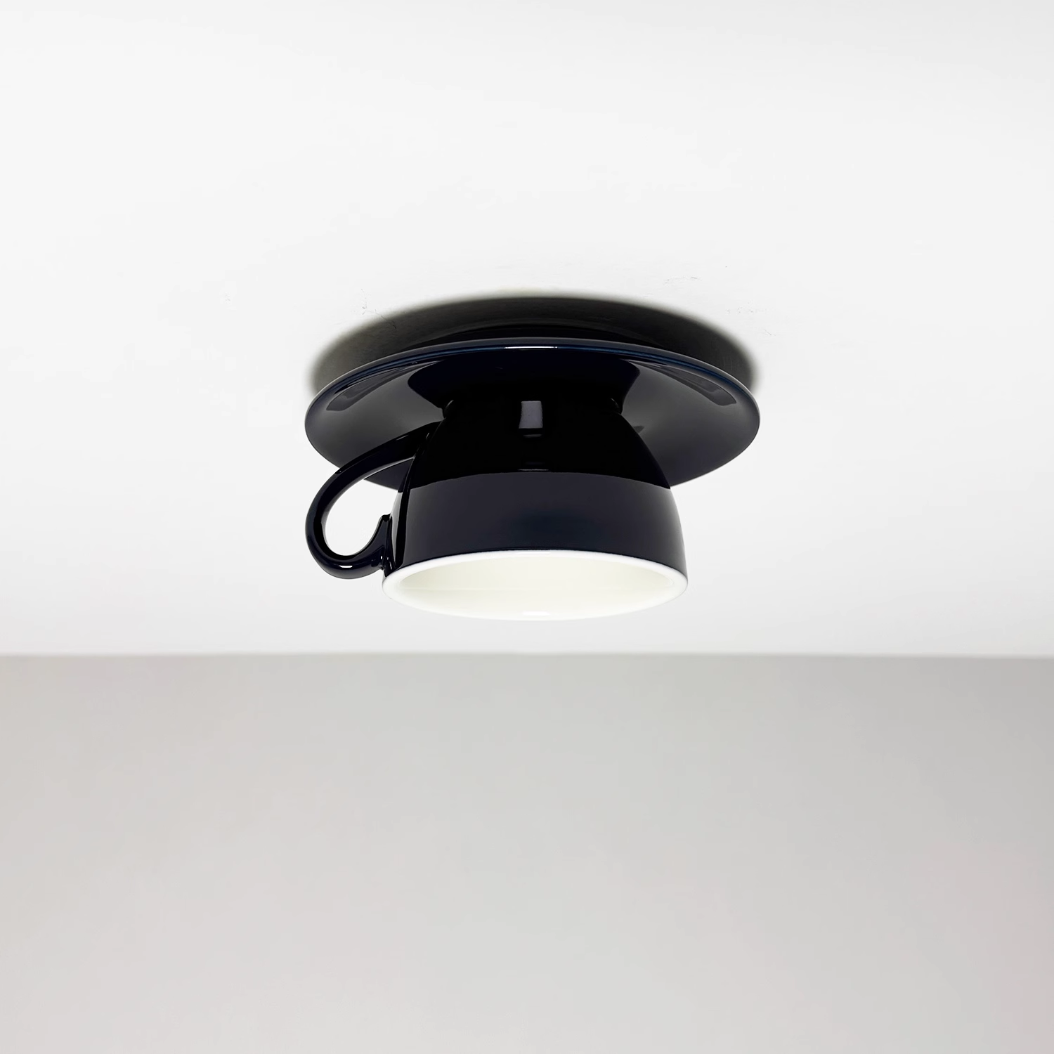 Aria Modern Ceramic Coffee Cups Flush-Mount Ceiling Light
