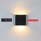 Nexu Modern Adjustable Square LED Outdoor Wall Lamp