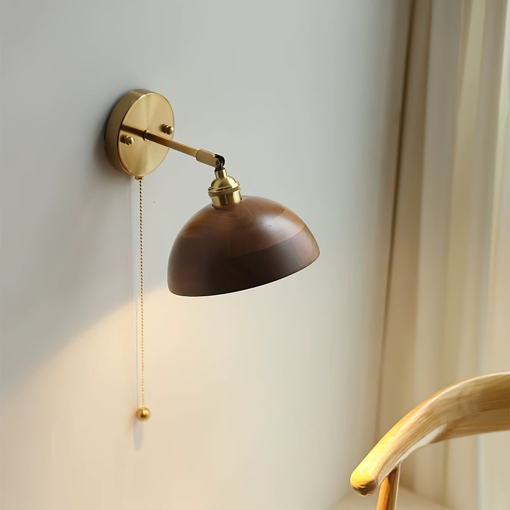Eira Vintage Wall Sconce with Pull-Chain Switch