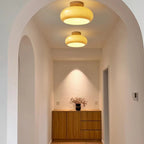 Charlotte Wood Flush-Mount Ceiling Light