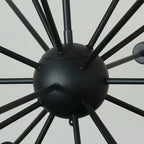 Austin Industrial Black Metal Chandelier for Dining Rooms and Restaurants