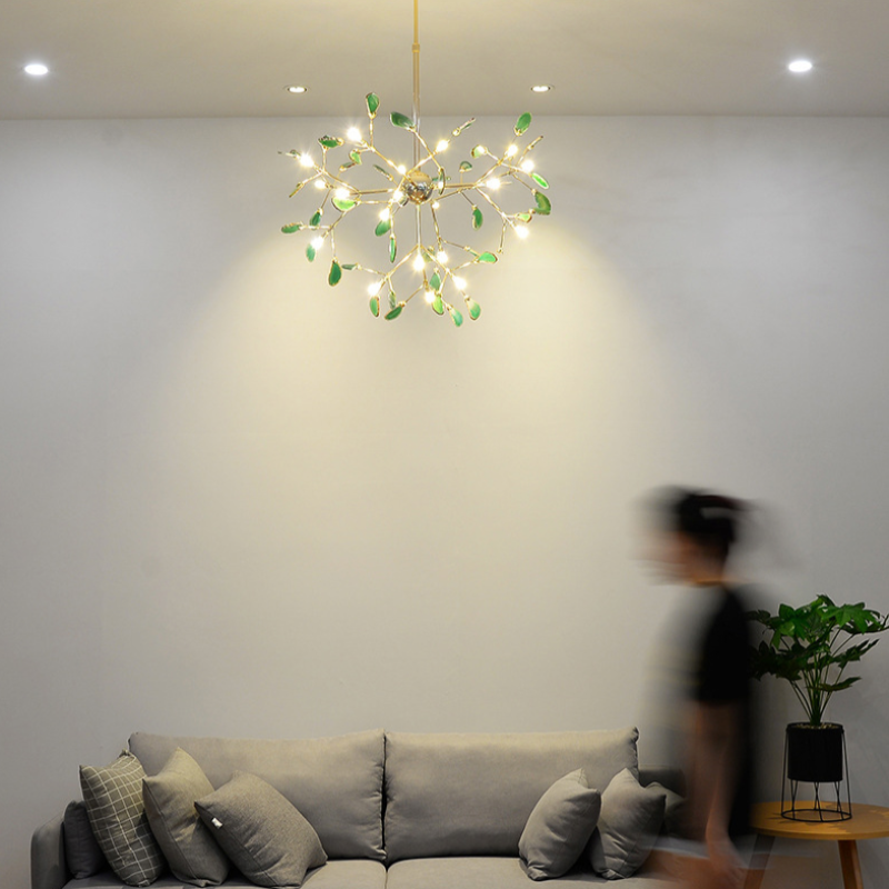 Aria Agate Colourful Chandelier for Bedroom or Living Room
