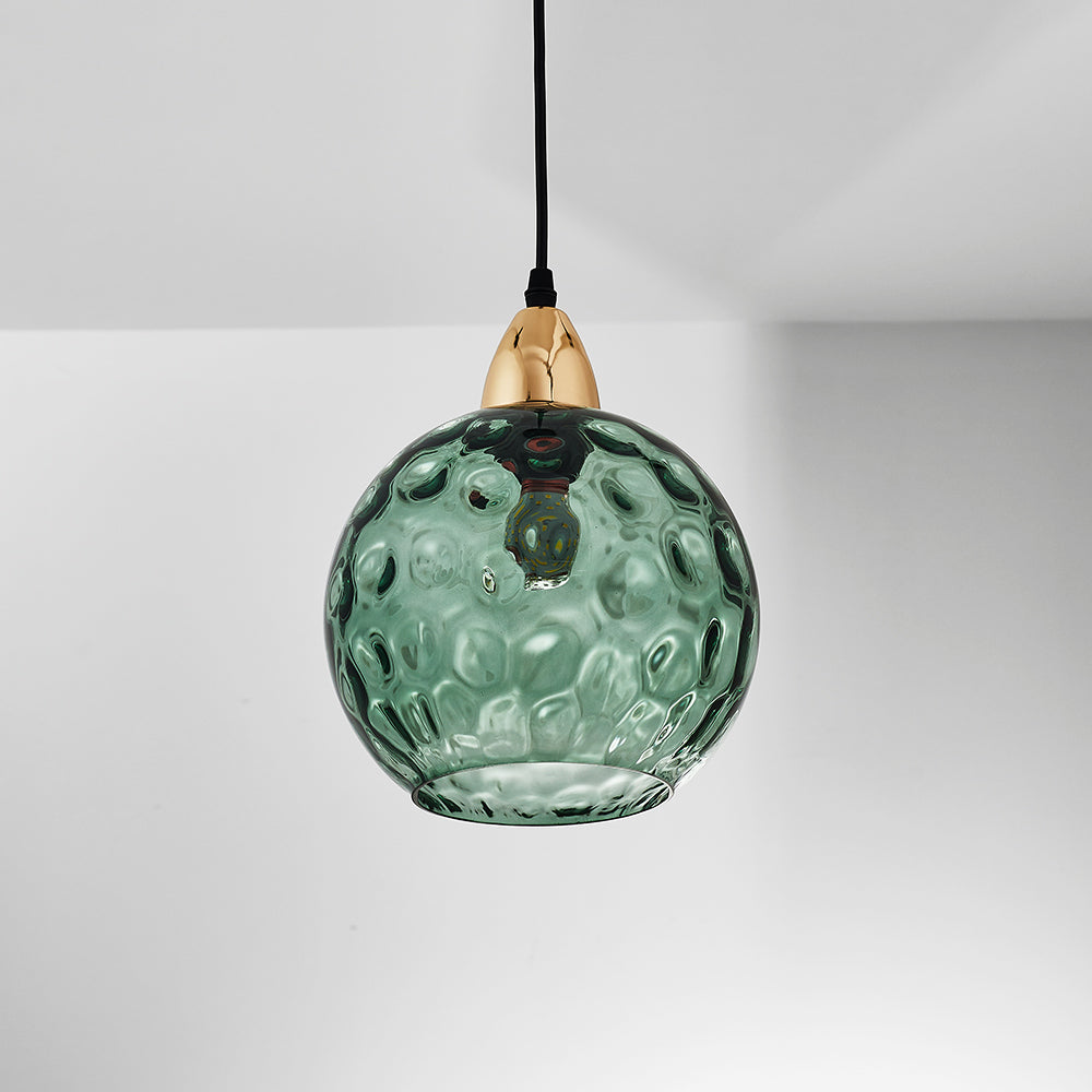 Water-Rippled Glass Pendant Lighting