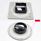 Klyne Minimalist LED Outdoor Wall Lamp, Round or Square, Black or White
