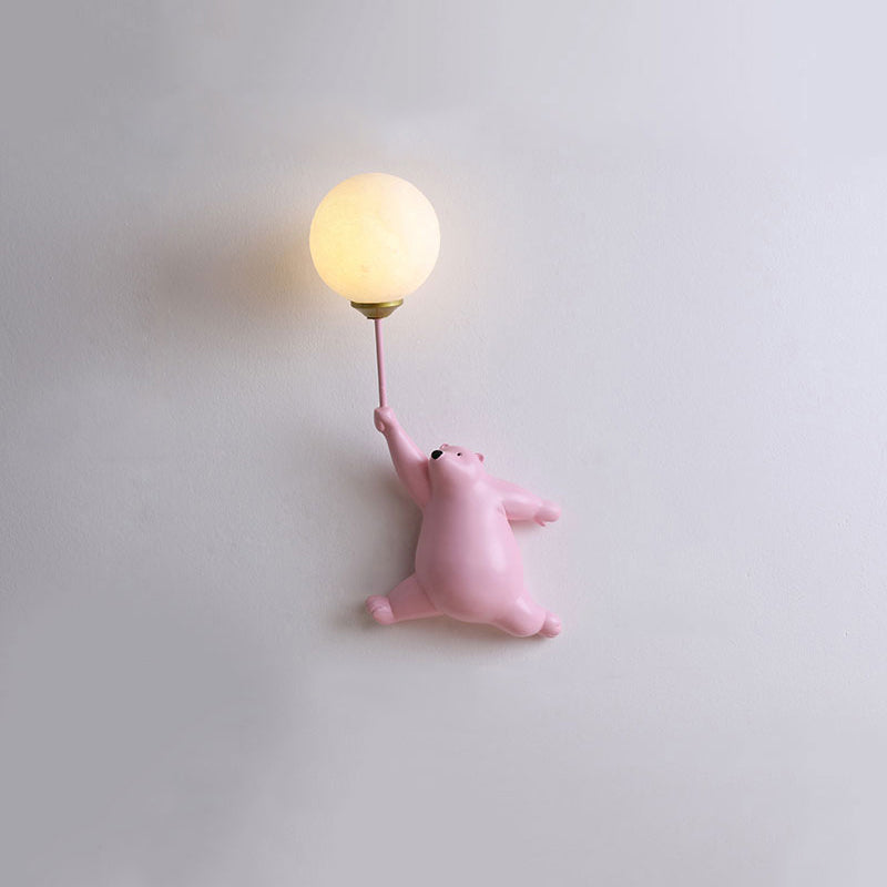 Bear Balloon Wall-Mounted Reading Lamp