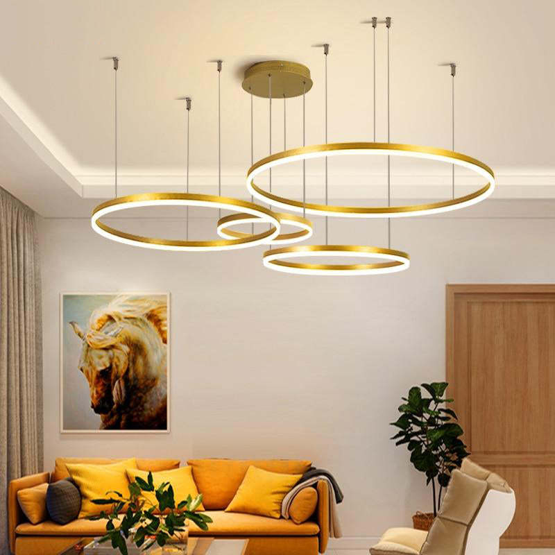 Remi Tri-Circle Linear Pendant Light