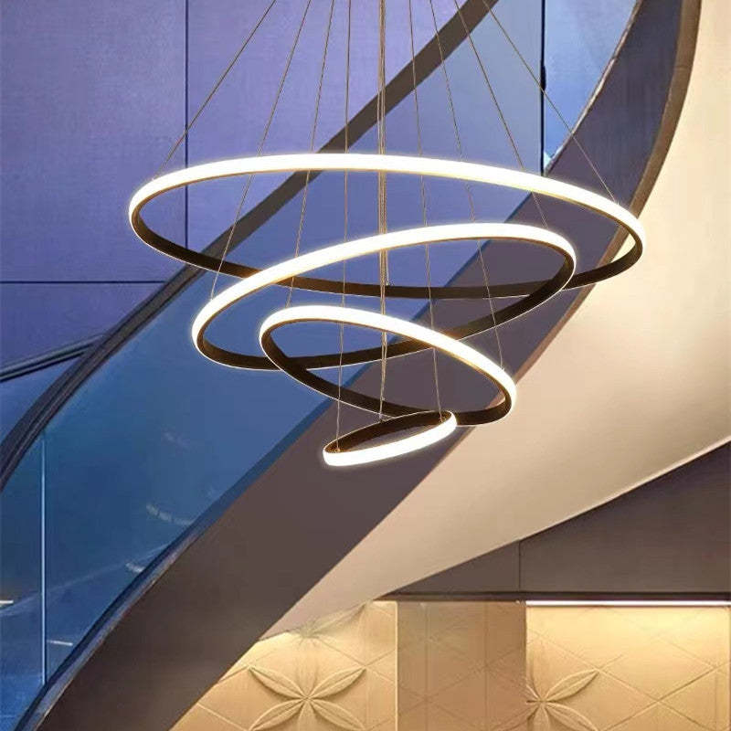 Zin Modern Ring Pendant Light, 2/3/4 Rings