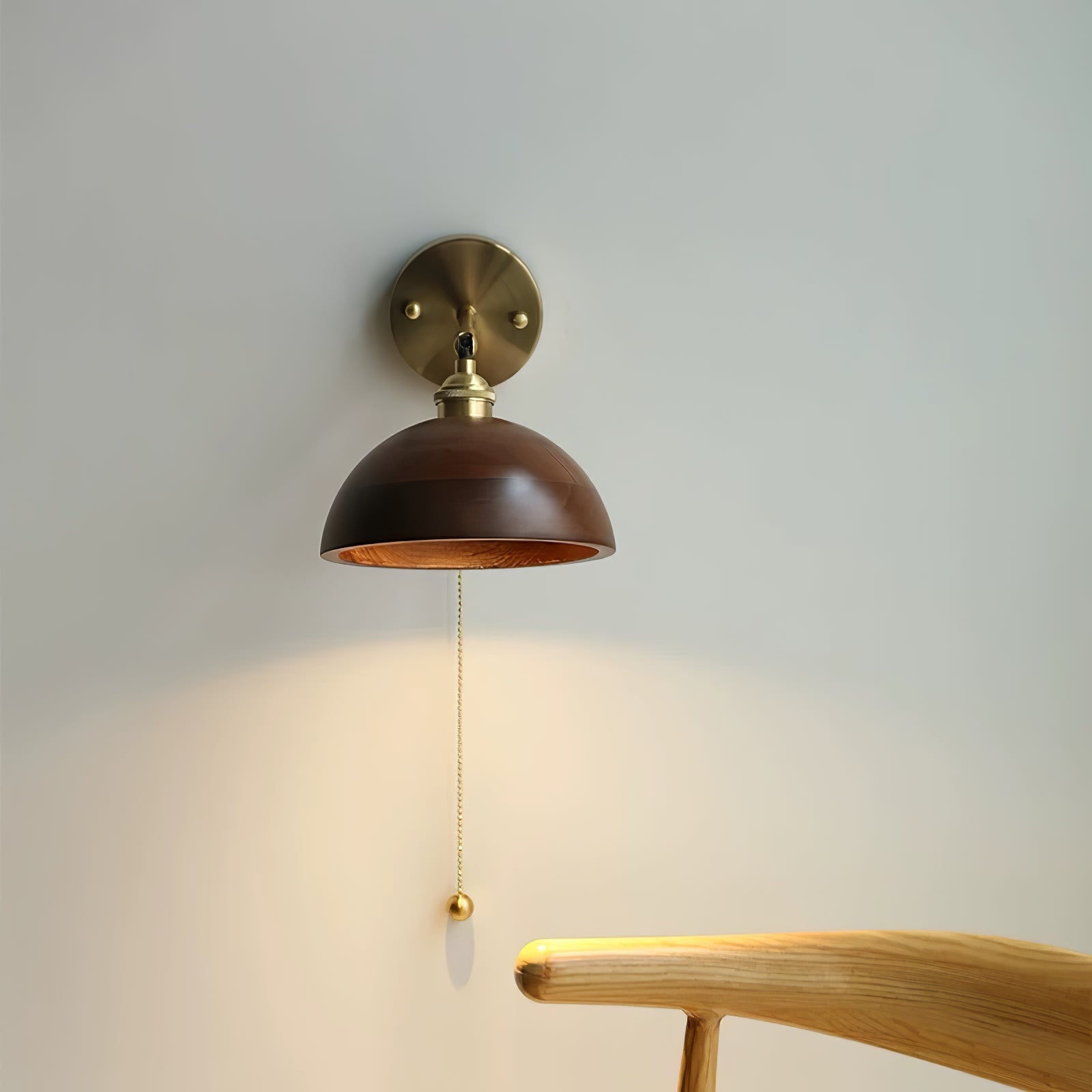 Eira Vintage Wall Sconce with Pull-Chain Switch