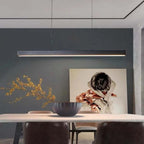 Thala Modern Linear Metal LED Pendant Light - Black or Brown