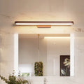 Luxa Modern Curved Metal Mirror-Front Wall Lamp, Black/Coffee Finish