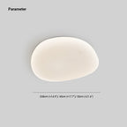 Sayu Pebble-Shaped Flush-Mount Ceiling Light