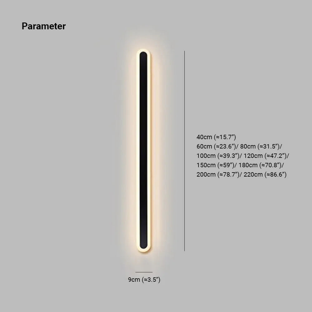 Orral Linear Oval Outdoor Wall Lamp