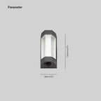 Marve Nordic Outdoor Up/Down Wall Sconce, White or Black