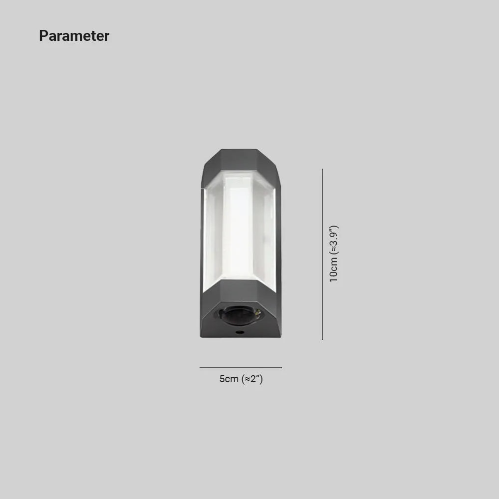 Marve Nordic Outdoor Up/Down Wall Sconce, White or Black
