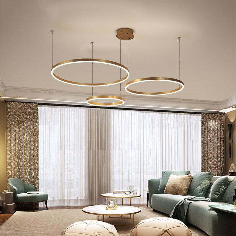 Remi Tri-Circle Linear Pendant Light
