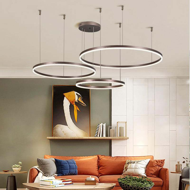 Remi Tri-Circle Linear Pendant Light