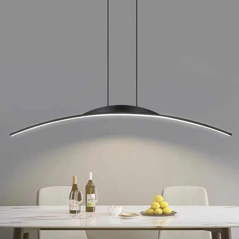 Floa Minimalist Linear Metal Pendant Light with Remote Control