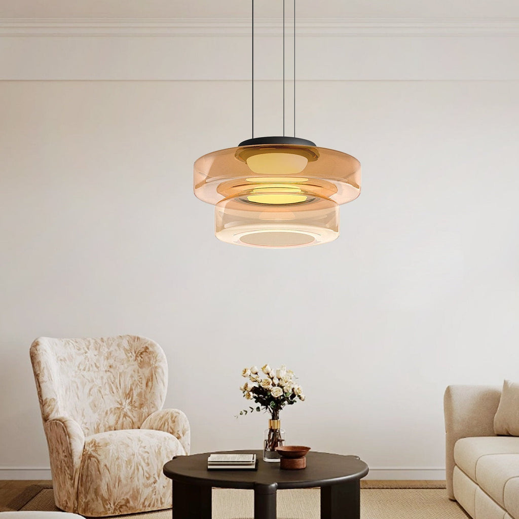 Jojo Multi-Tiered Glass Pendant Light