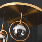 Valentina Modern Spiral Ball Glass Staircase Chandelier