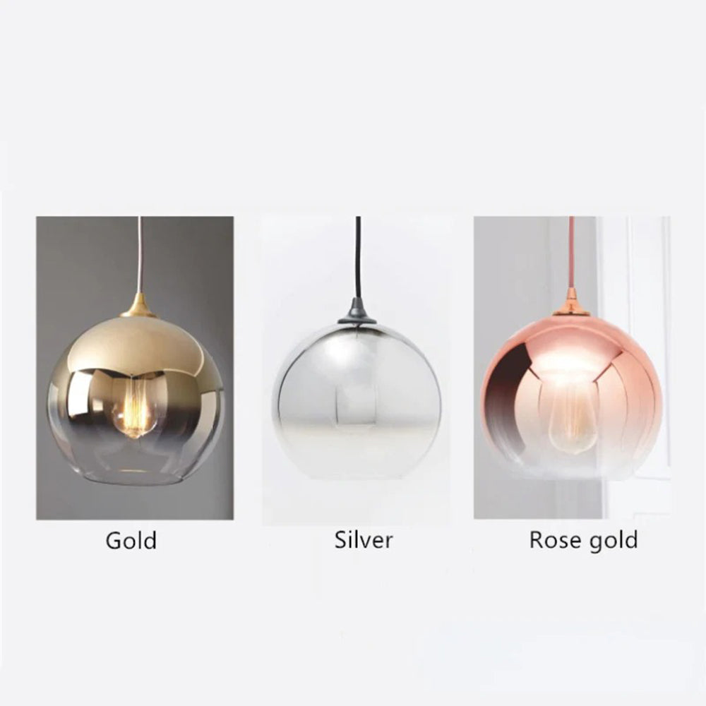 Brina Gradient Frosted Balloon Pendant Light