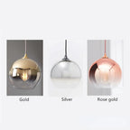 Brina Gradient Frosted Balloon Pendant Light