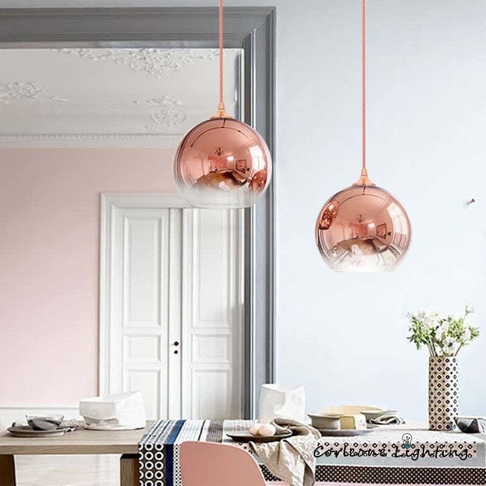 Brina Gradient Frosted Balloon Pendant Light